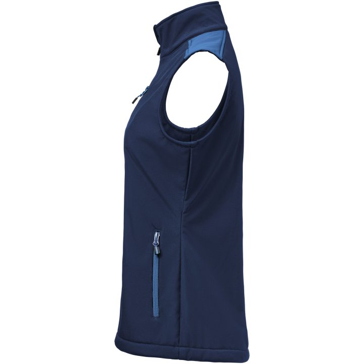 Väst Dam Softshell Marinblå/koboltblå Printer PRIME XS – billede 5