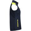 Väst Dam Softshell Marinblå/neongul Printer PRIME XS – miniature 3