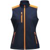 Väst Dam Softshell Marinblå/neonorange Printer PRIME XS – miniature 1