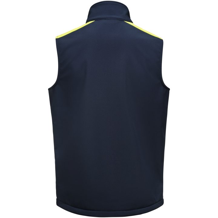 Väst Softshell Marinblå/neongul Printer PRIME s – billede 2