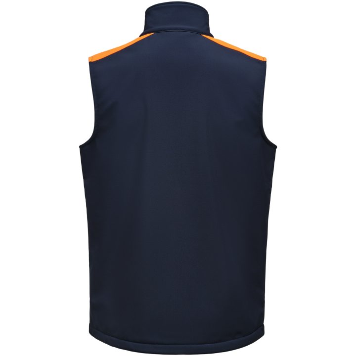 Väst Softshell Marinblå/neonorange Printer PRIME s – billede 2