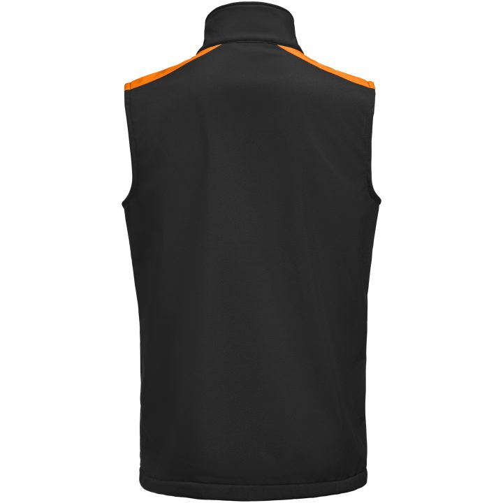 Väst Softshell Svart/orange Printer PRIME s – billede 3