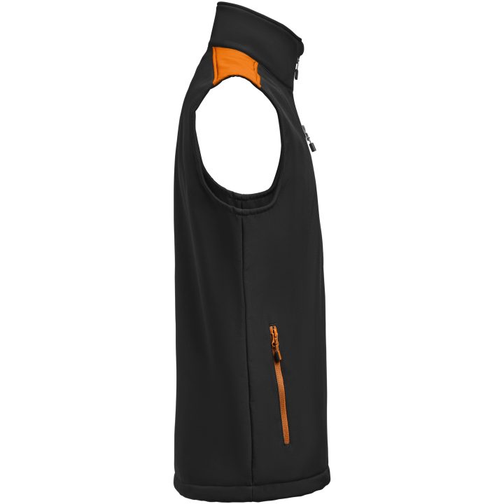 Väst Softshell Svart/orange Printer PRIME s – billede 4
