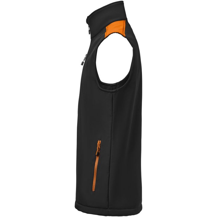 Väst Softshell Svart/orange Printer PRIME s – billede 5