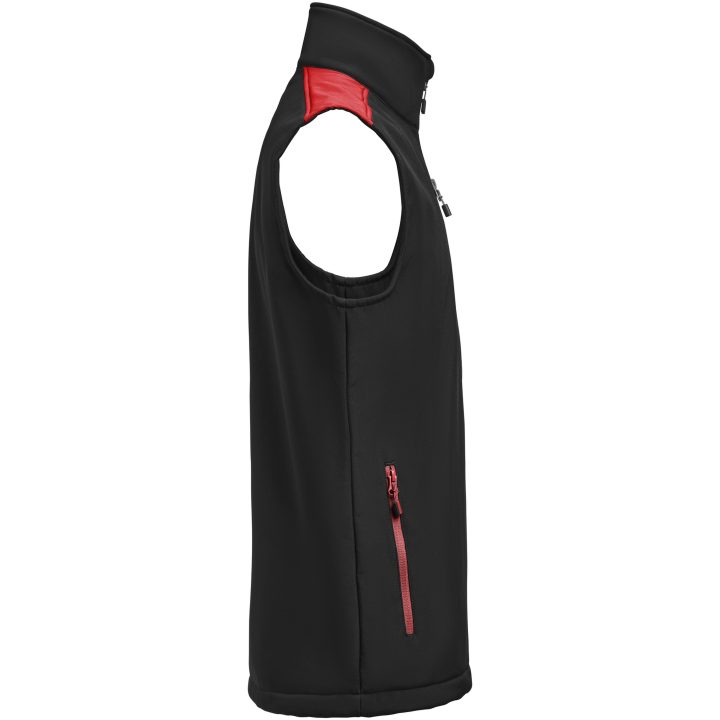 Väst Softshell Svart/röd Printer PRIME s – billede 4