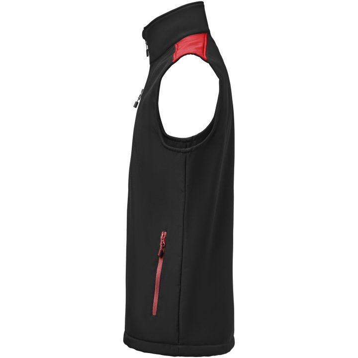 Väst Softshell Svart/röd Printer PRIME s – billede 5