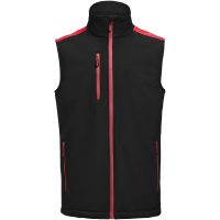 Väst Softshell Svart/röd Printer PRIME