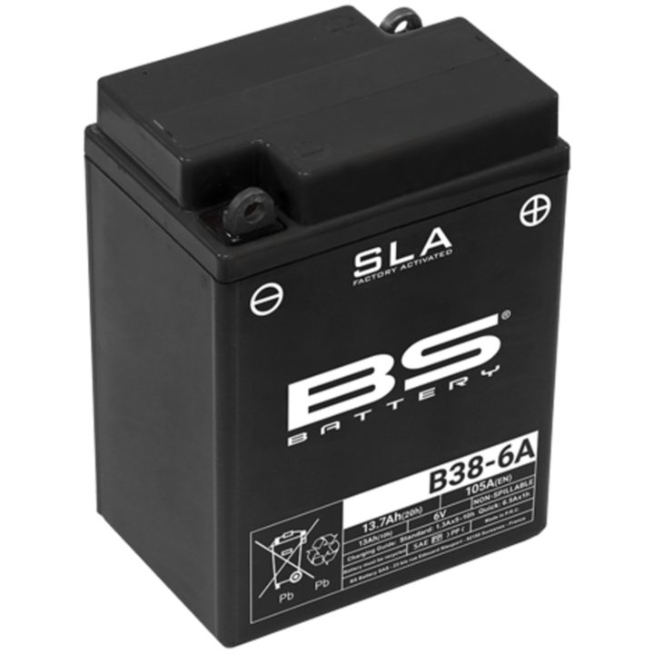 Vedligeholdelsesfrit Sla Batteri Fabriksaktivt BS BATTERY B38-6A – billede 3