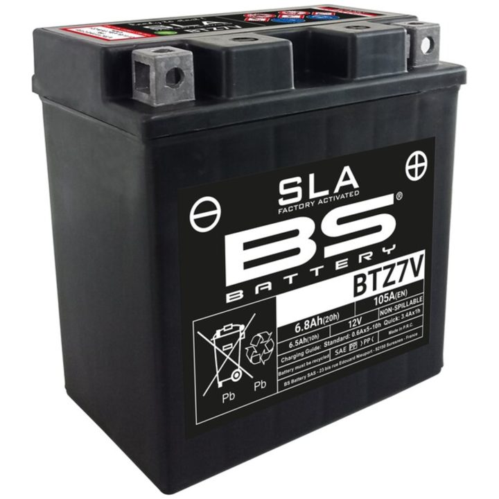 Vedligeholdelsesfrit Sla Batteri Fabriksaktivt BS BATTERY BTZ7V – billede 3