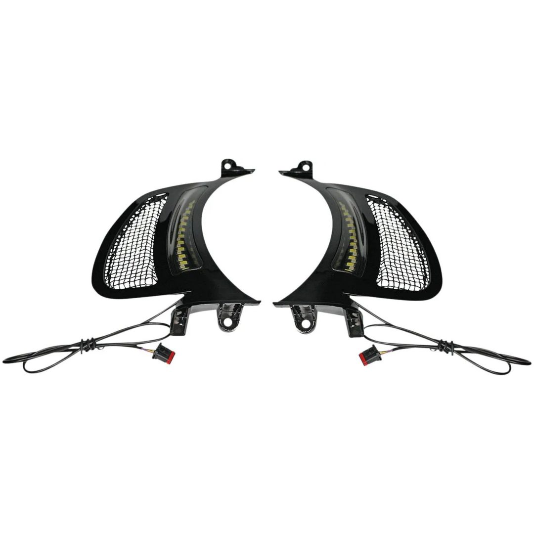 Ventilationsindsatser Led Genesis® 4 Dynamic Til Road Glide® Røg/Sort CUSTOM DYNAMICS Ventilindsats – billede 7