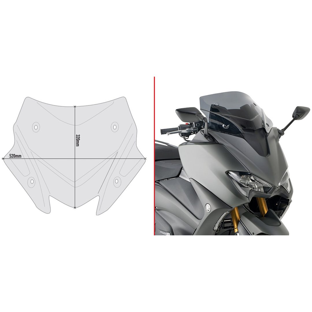 Vindafviser D2147B Givi T-MAX 560 (2020)