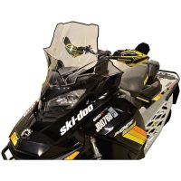 Vindruta Ski-Doo Gen4 Medelhög 20" Klar/Svart grafik POWERMADD