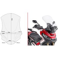 Vindskærm D1156ST Transparent Givi
