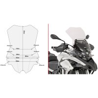 Vindskærm D8703ST Transparent Givi