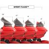 Vindskærm Sport Flare Sort/klar KLOCK WERKS – miniature 3