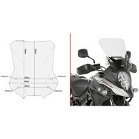 Vindskærm Transparent Givi