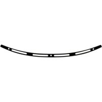 Vindskærmskant Rustfrit Stål Sort/krom Slotted MEMPHIS SHADES