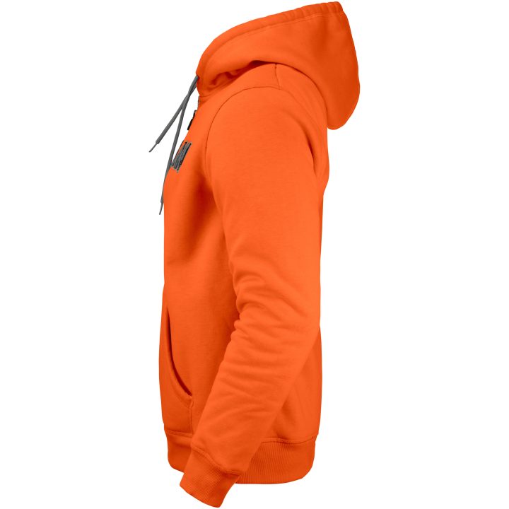 Vintage Hættetrøje Foret 5154 Technical Orange/Mørkegrå Jobman XXXL – billede 2