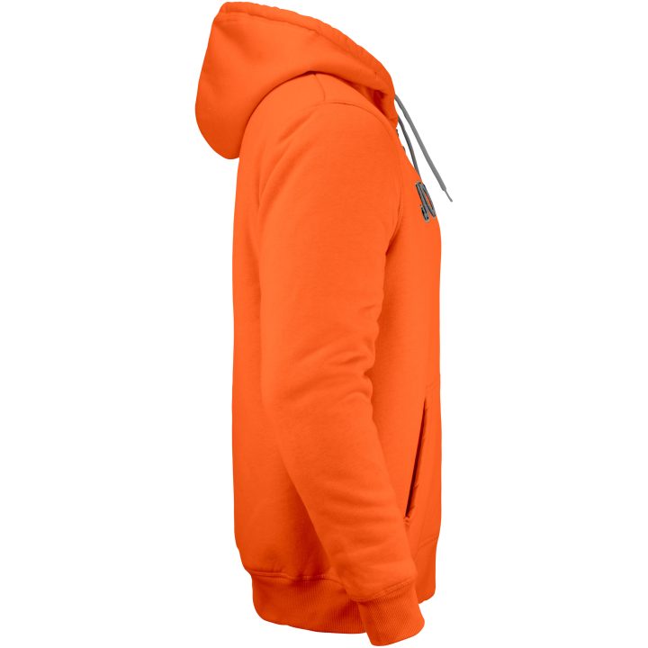 Vintage Hættetrøje Foret 5154 Technical Orange/Mørkegrå Jobman XXXL – billede 4