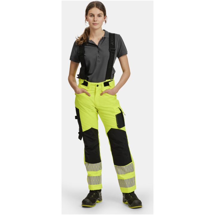 Vinterbyxa 2235 Varselgul Svart Varsel gul/svart Jobman – billede 3