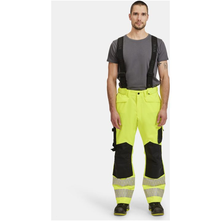Vinterbyxa 2235 Varselgul Svart Varsel gul/svart Jobman – billede 4