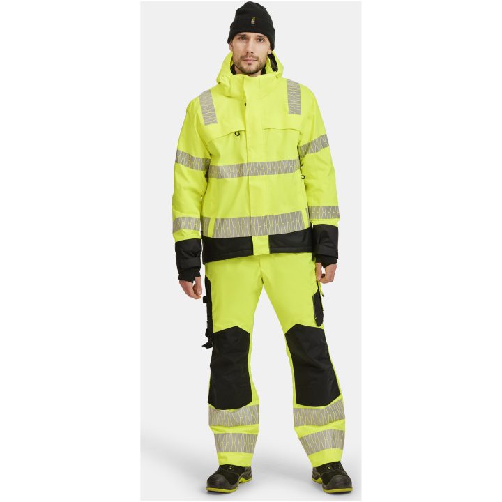 Vinterjacka 1235 Varsel Gul Svart Jobman – billede 13