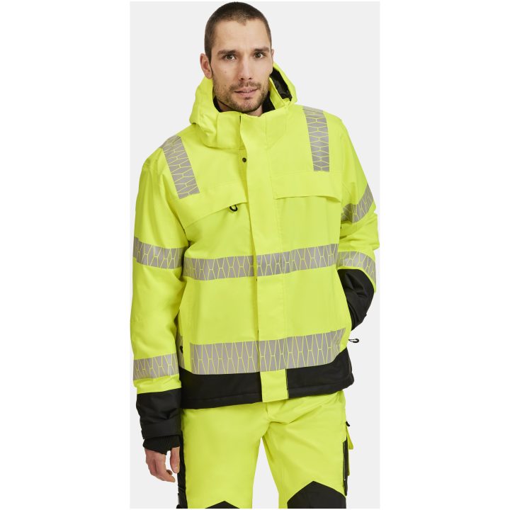 Vinterjacka 1235 Varsel Gul Svart Jobman – billede 17
