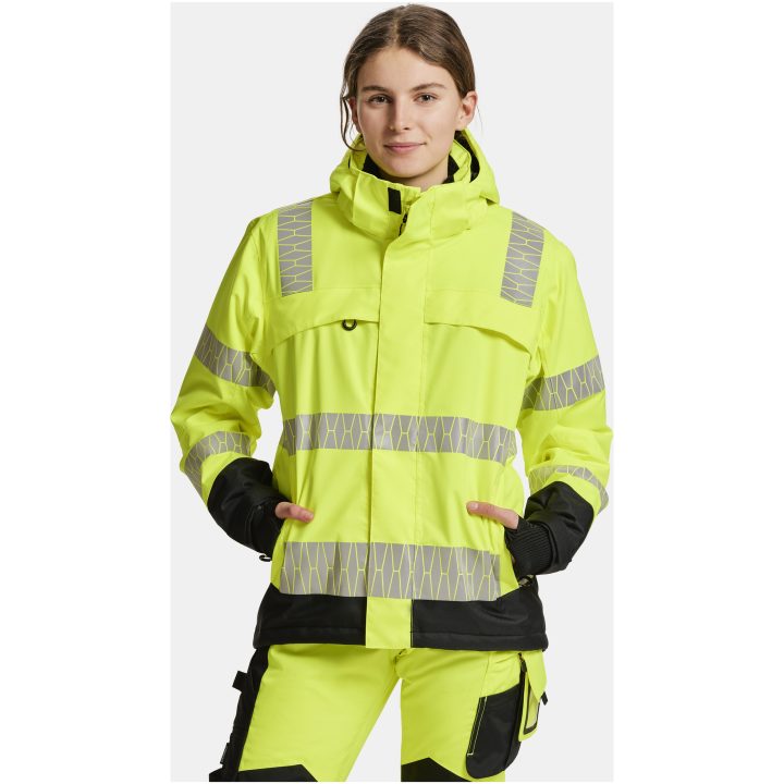 Vinterjacka 1235 Varsel Gul Svart Jobman – billede 7