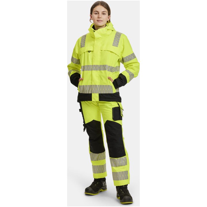 Vinterjacka 1235 Varsel Gul Svart Jobman – billede 8