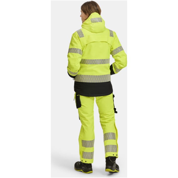 Vinterjacka 1235 Varsel Gul Svart Jobman – billede 10