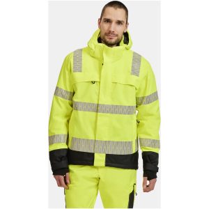 Vinterjacka 1235 Varsel Gul Svart Jobman