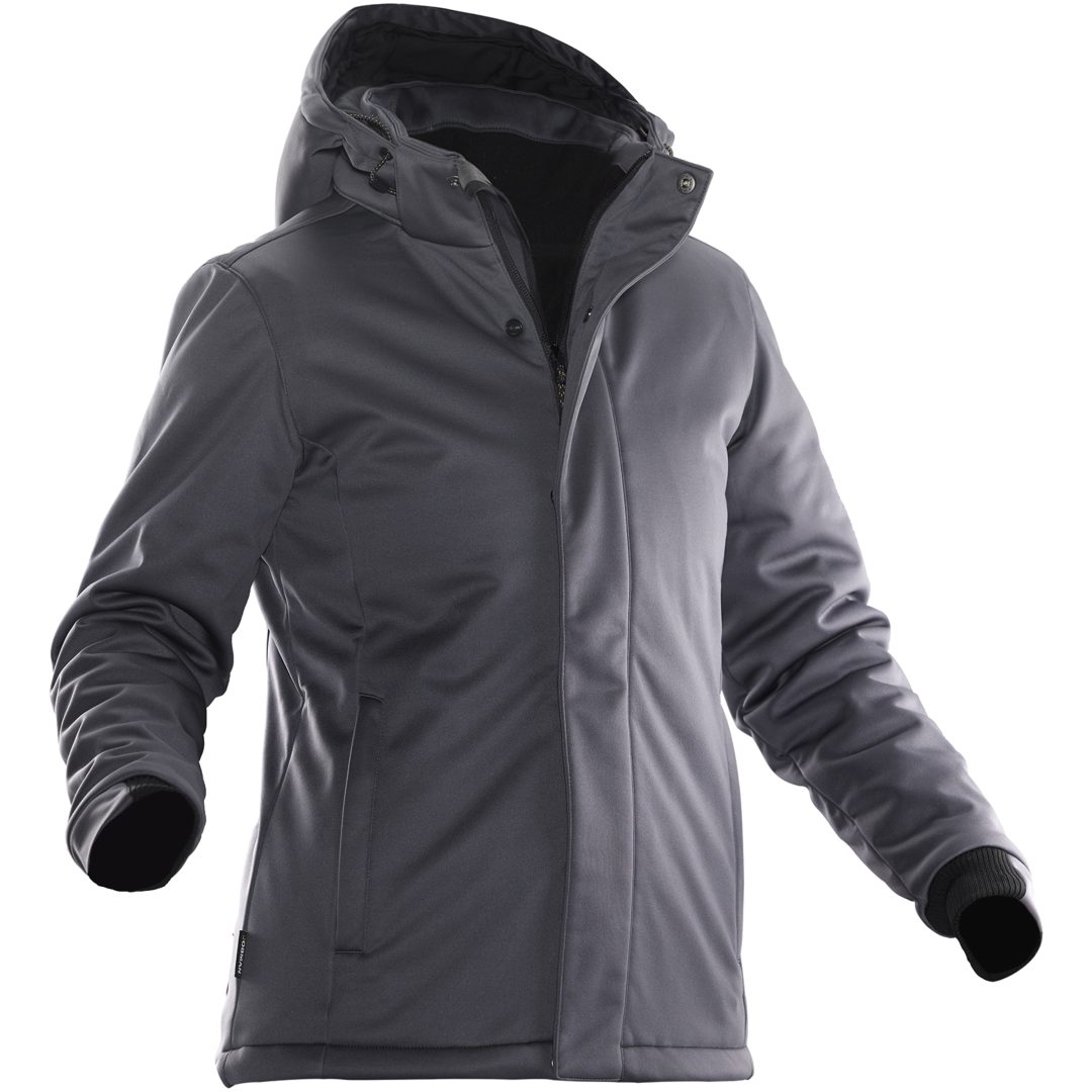 Vinterjakke Softshell Dame 1041 Technical Mørkegrå Jobman XXXL