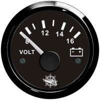Voltmeter 12V 8-16V Sort Osculati