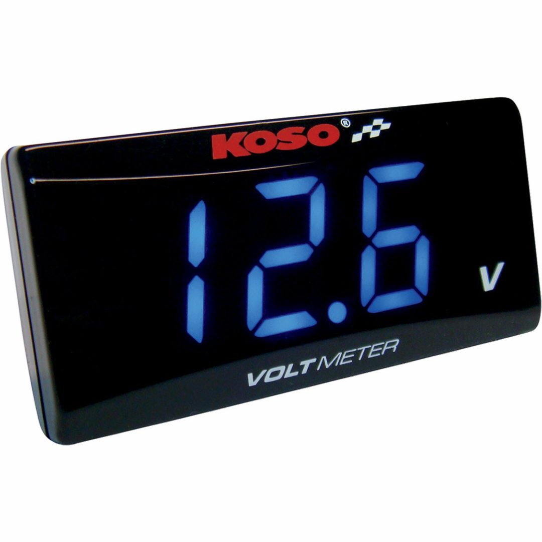 Voltmeter Super Slim Digital KOSO NORTH AMERICA VOLT METER ULTRA THIN