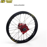 wheel MC85 25-.. 16-1,85 BLACK RIM/RED HUB HAAN WHEELS