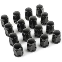 Wheel Nuts M12 x 1.25 Closed Black - Set of 16 KIMPEX
