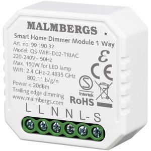 Wi-Fi Smart Lysdæmper MALMBERGS