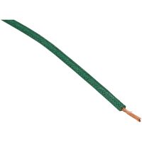 WIRE 16-GAUGE CLOTH BRAIDED 25 GREEN