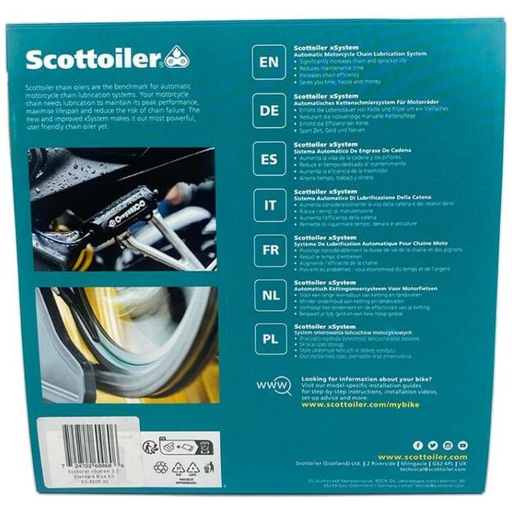 Xsystem 3.0 + 250 ml Olie Højtemperatur Rød SCOTTOILER – billede 7